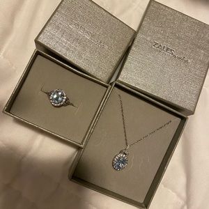 Zales ring and necklace set. Turquoise stone